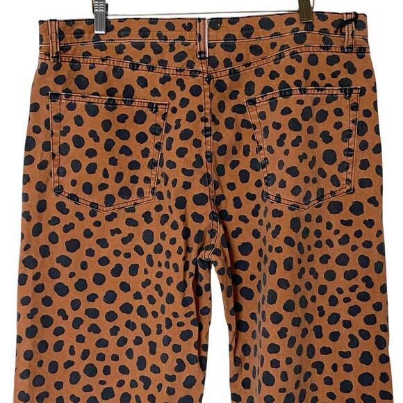 ASKK NY Crop Wide Leg Cheetah Print Pants, NWT, Size 34 - Picture 8 of 14